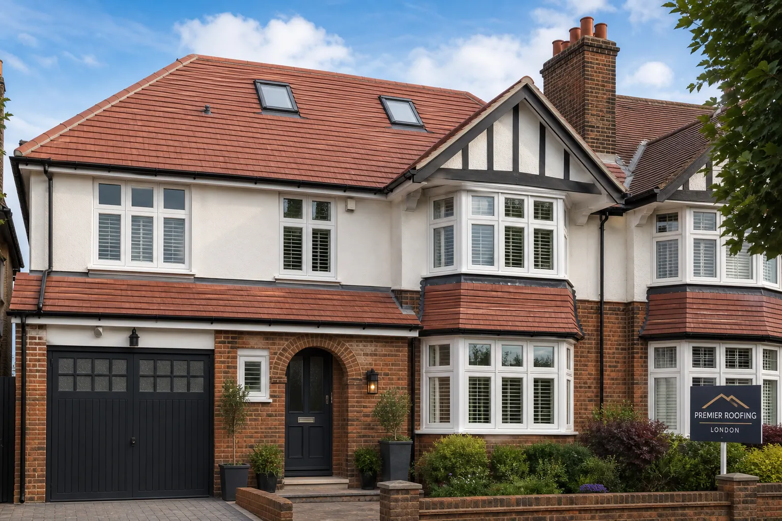 A completed full roof replacement cost on a London property