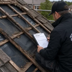 Every quote starts with an on-roof survey